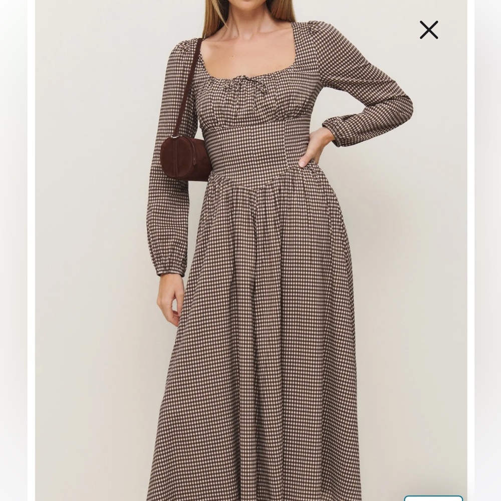Reformation Gingham Dress